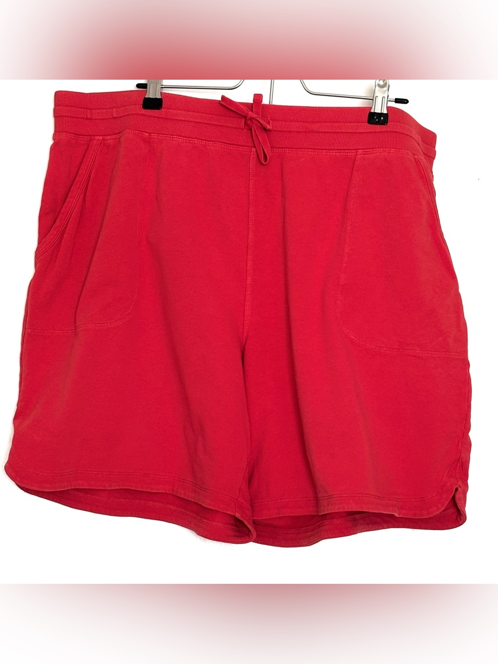 Talbots Terry Shorts 7” Red Pop Size XL